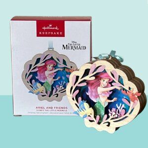 Hallmark Ariel & Friends Ornament 2023 Little Mermaid Keepsake NWT Disney NEW